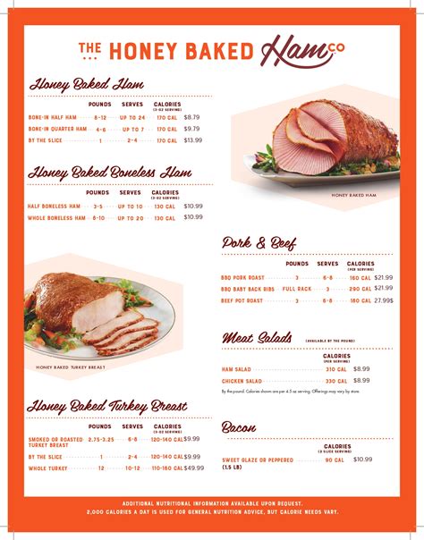 Honey Baked Ham Menu Prices at 7015 Florida Blvd, Baton。